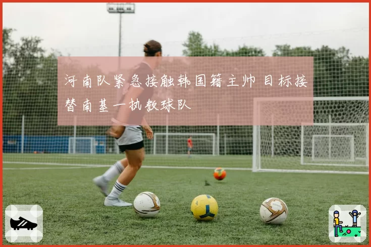 河南队紧急接触韩国籍主帅 目标接替南基一执教球队