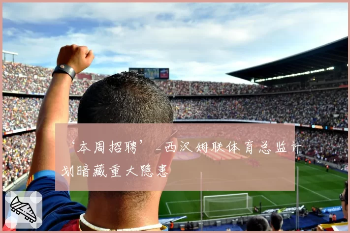 ‘本周招聘’_西汉姆联体育总监计划暗藏重大隐患